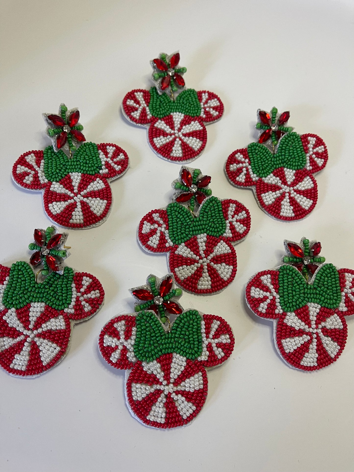 Christmas Peppermint Mouse Earrings - MBA Exclusive