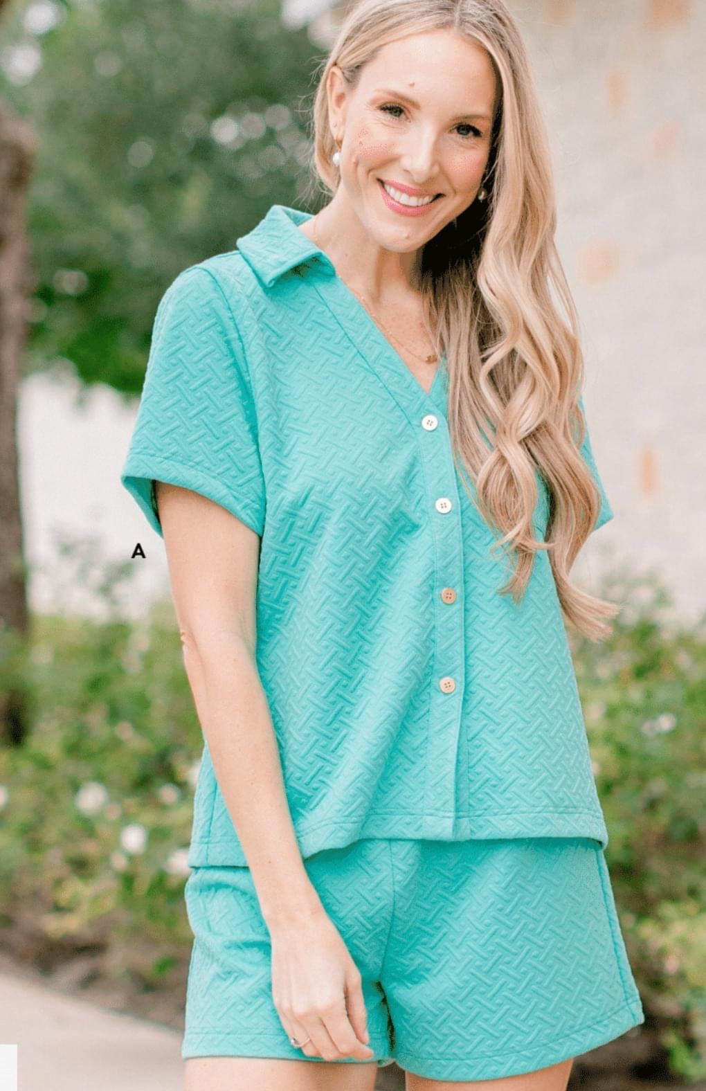 Maren Short Set in Teal