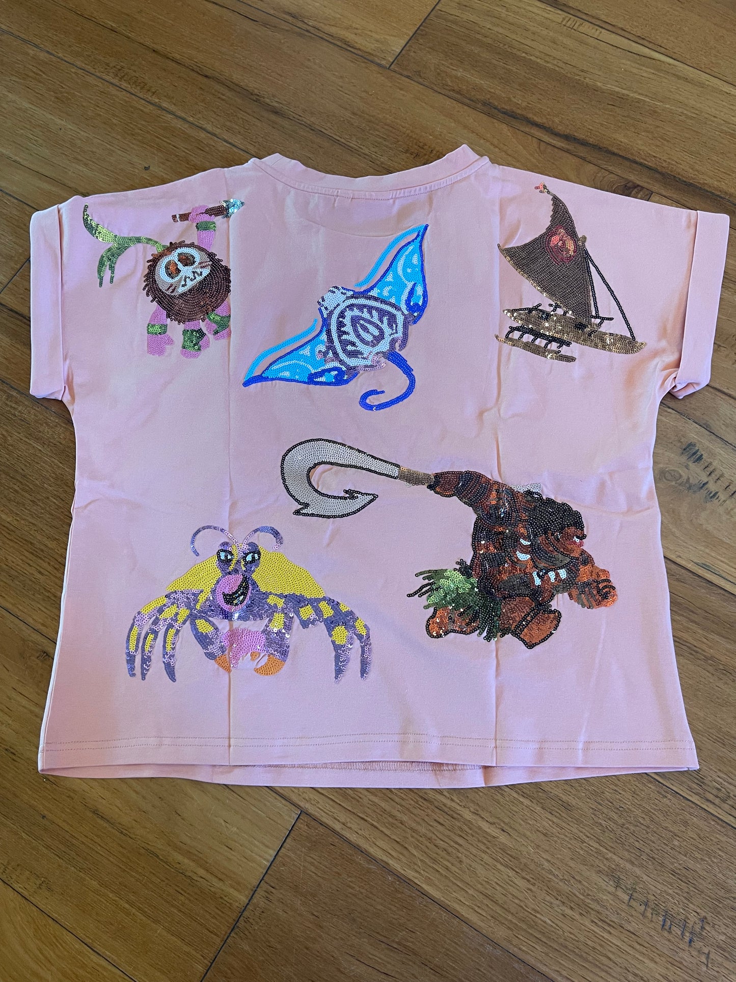 Hawaiian Girl Sequin Shirt-Adult