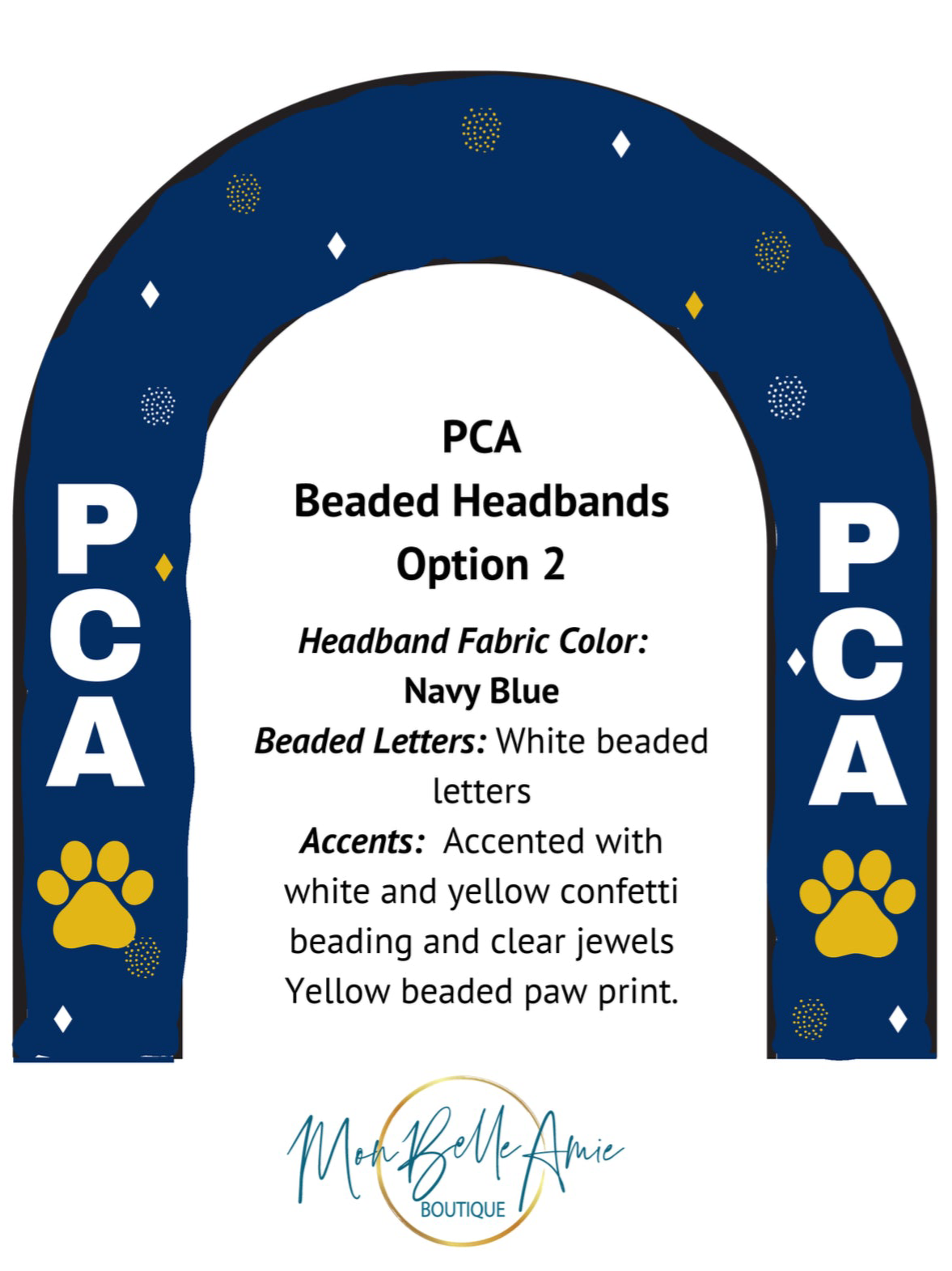 PCA Beaded Headband