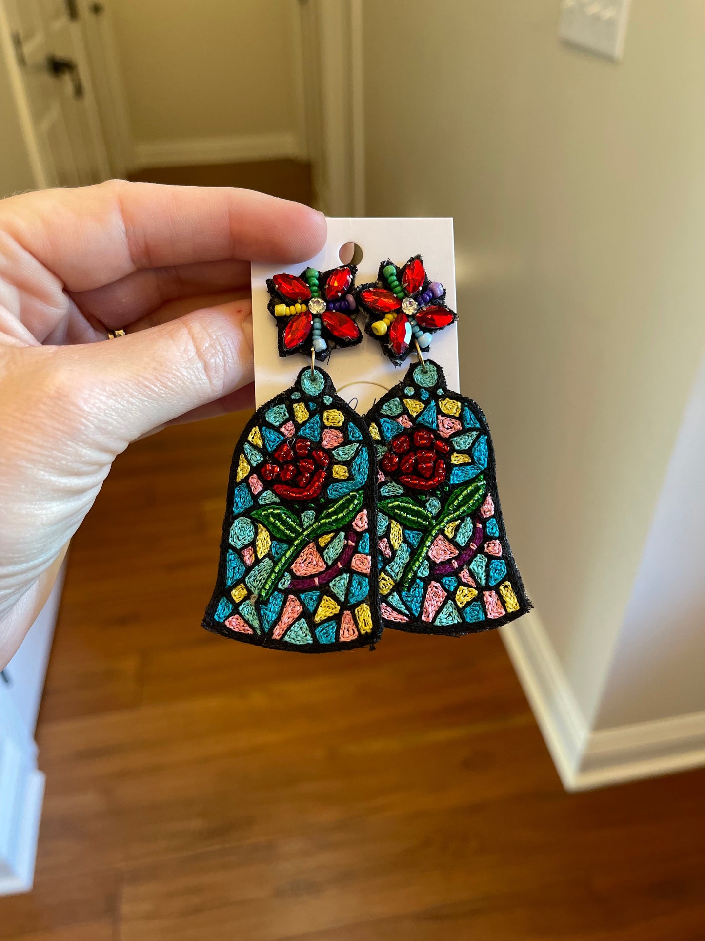 Tale As Old As time Rose Dangle Earrings