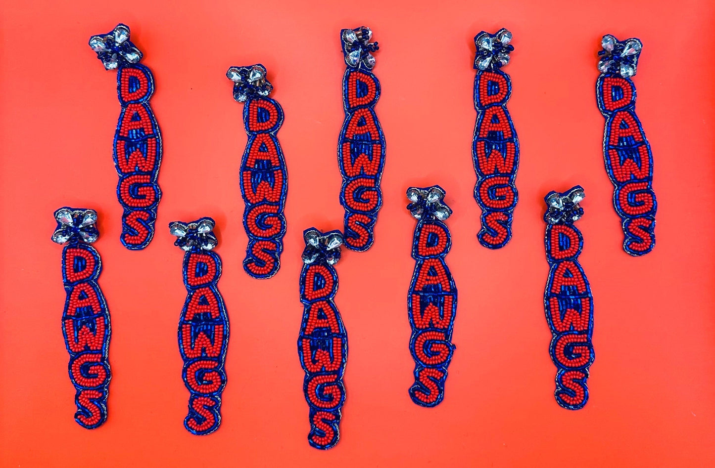 Friendswood - Beaded Mustang Earrings #2 - PRE-ORDER