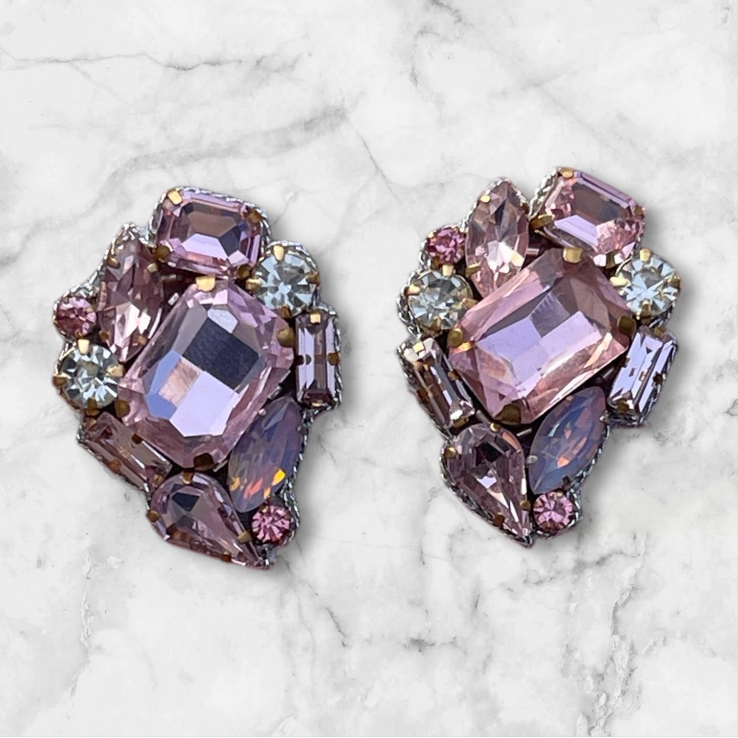 Celeste Pale Pink Gem Studs