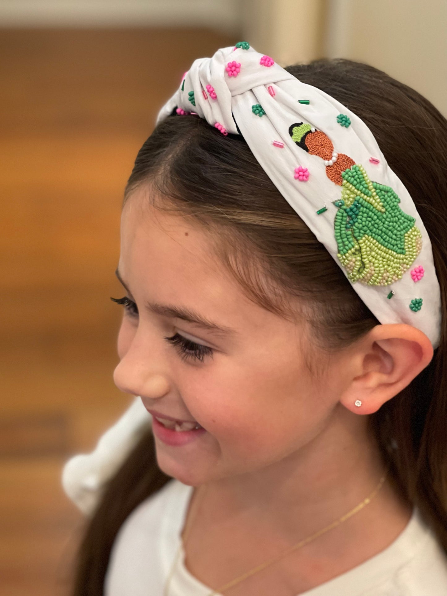 Frog Princess Beaded Headband