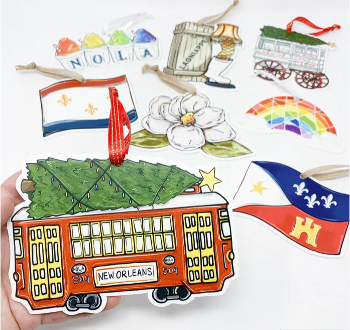 Acadian Flag Ornament