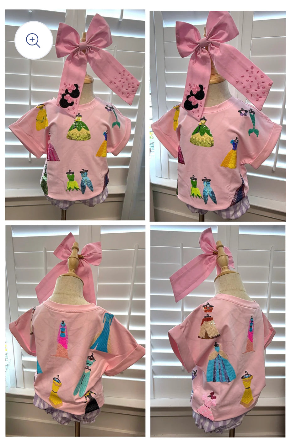 Pink Princess Sequin Tee- KIDS