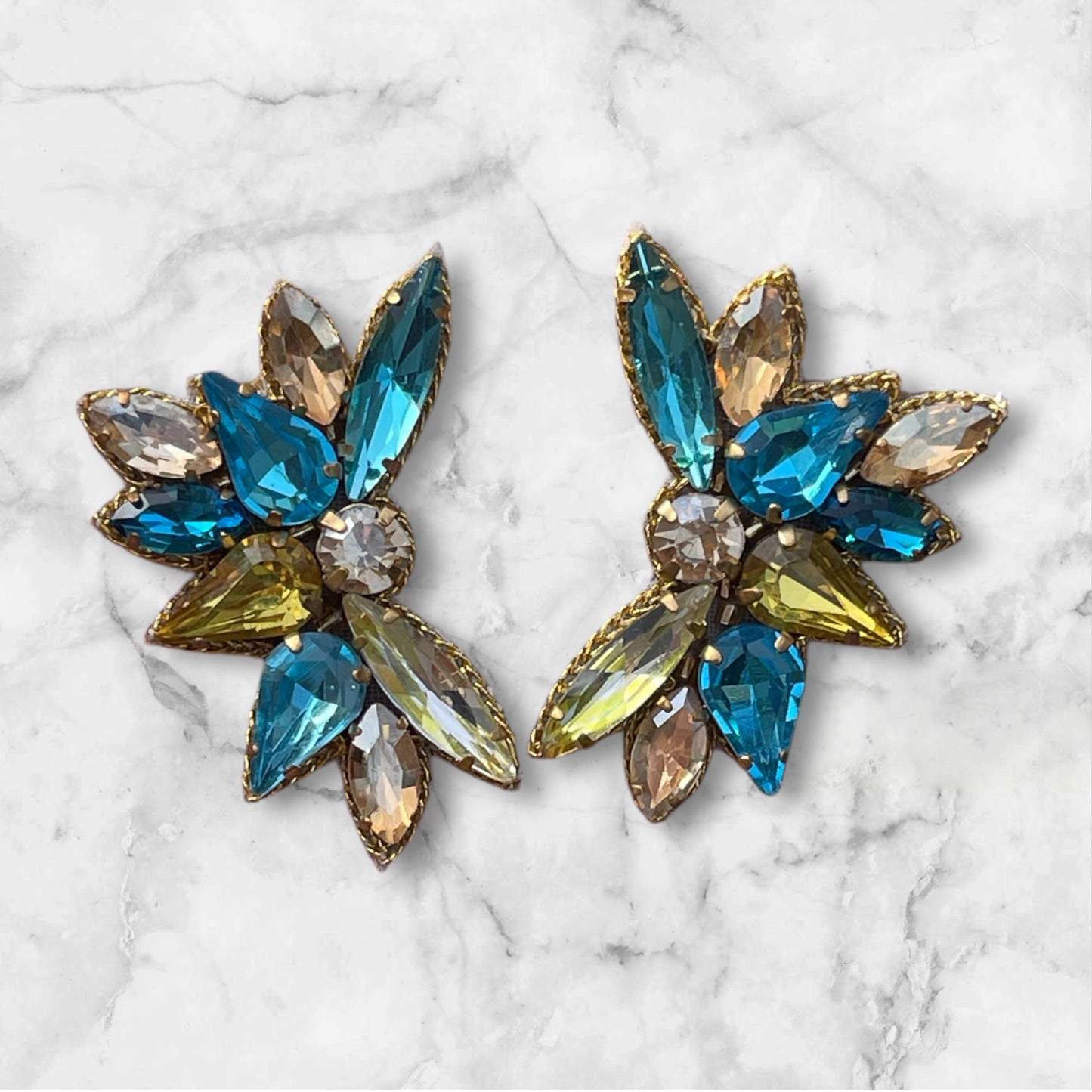 Radiance Turquoise and Green Gem Studs