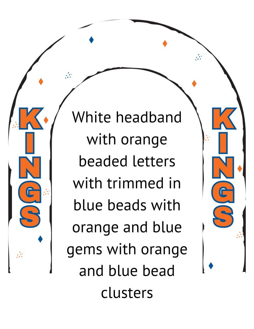 LA Kings Beaded Headband