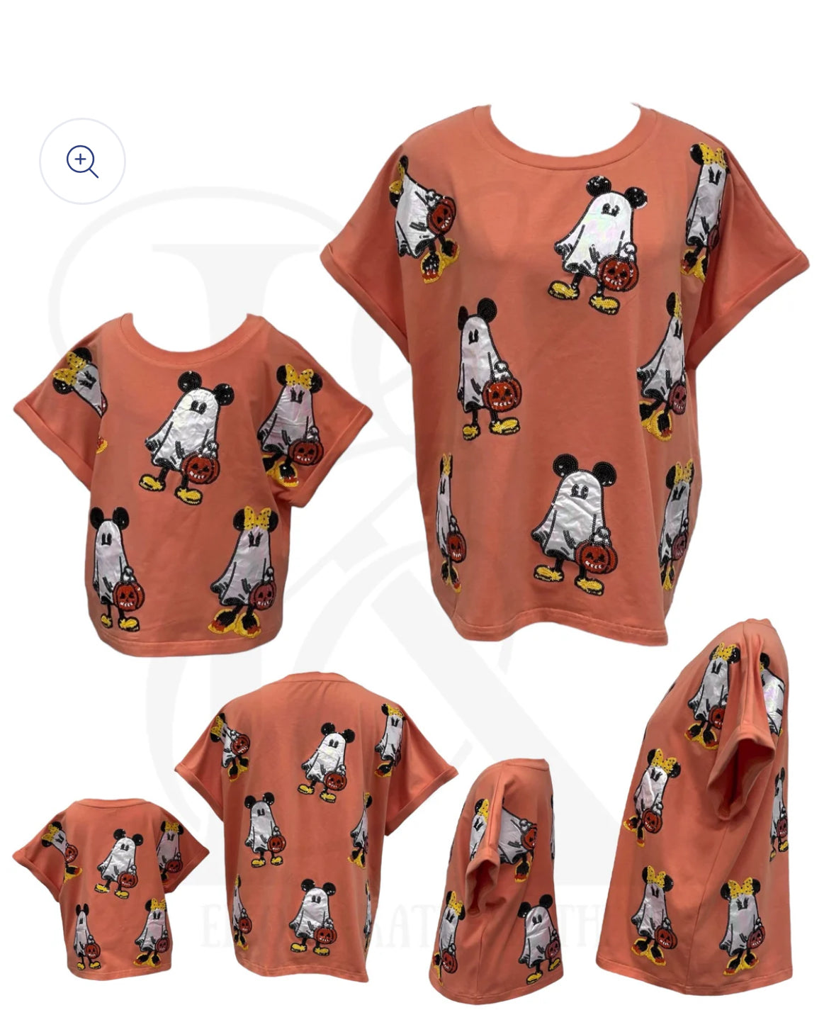 Ghost Mouse Sequin Shirt-KIDS