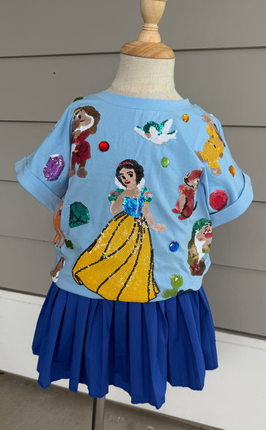 Enchanted Apple Princess Sequin Tee - KIDS