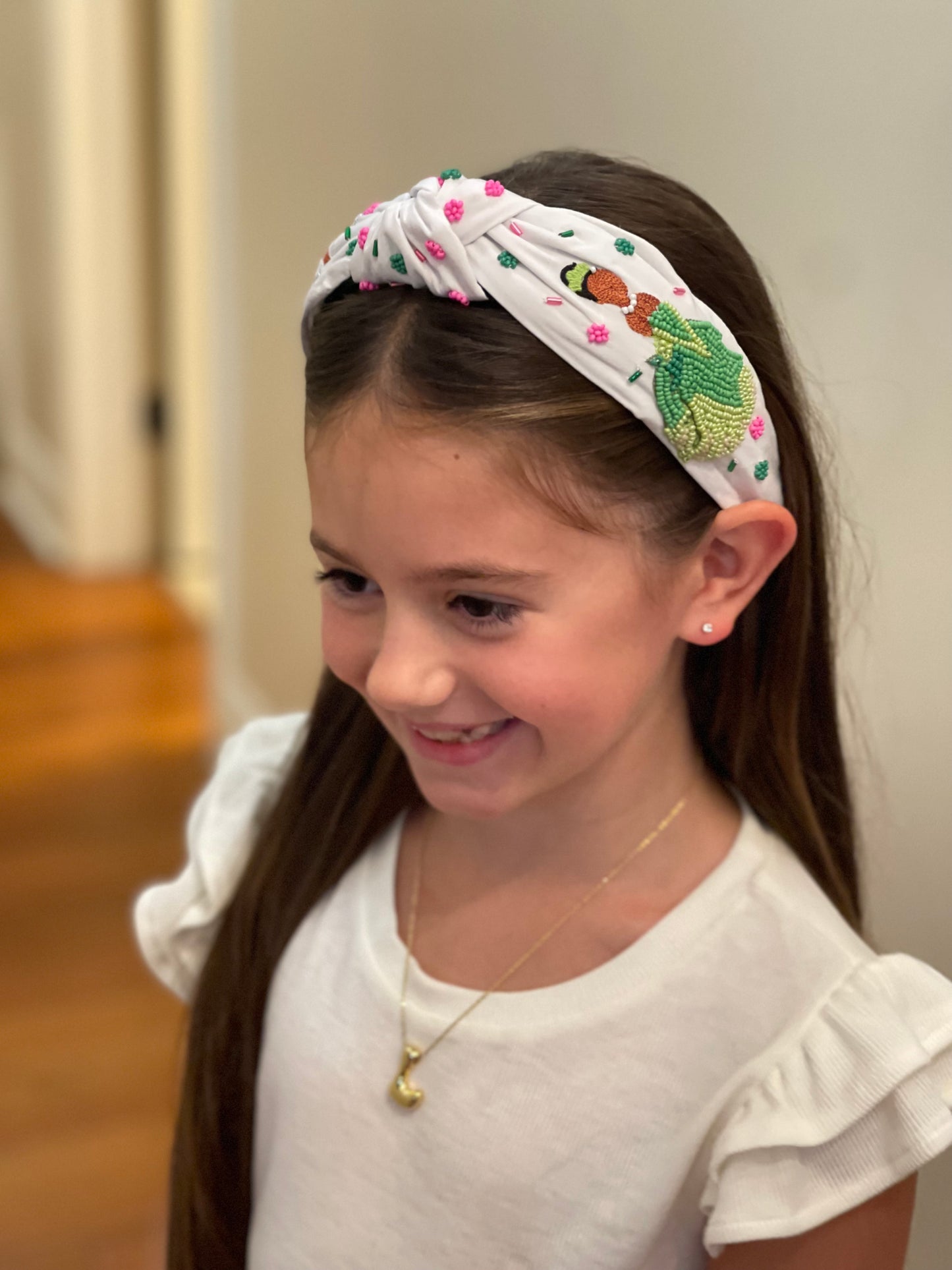 Frog Princess Beaded Headband