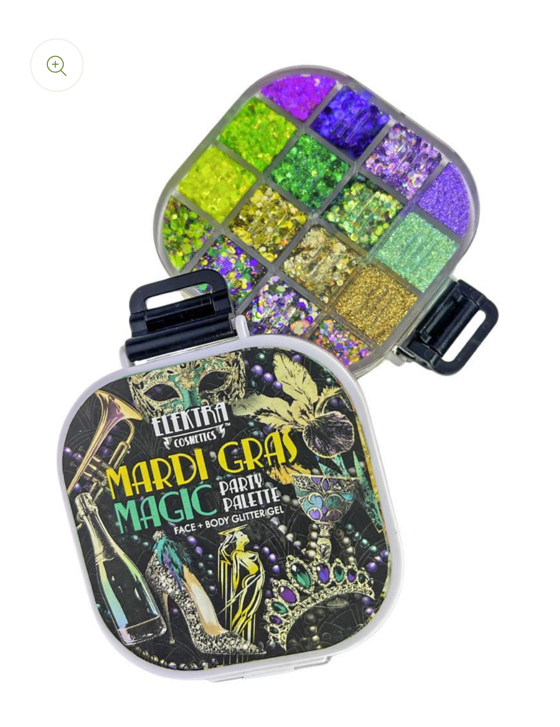 Mardi Gras Magic Bolt Balm Body Glitter Palette