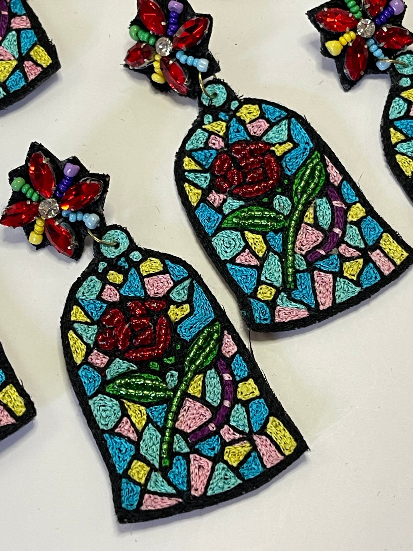 Tale As Old As time Rose Dangle Earrings