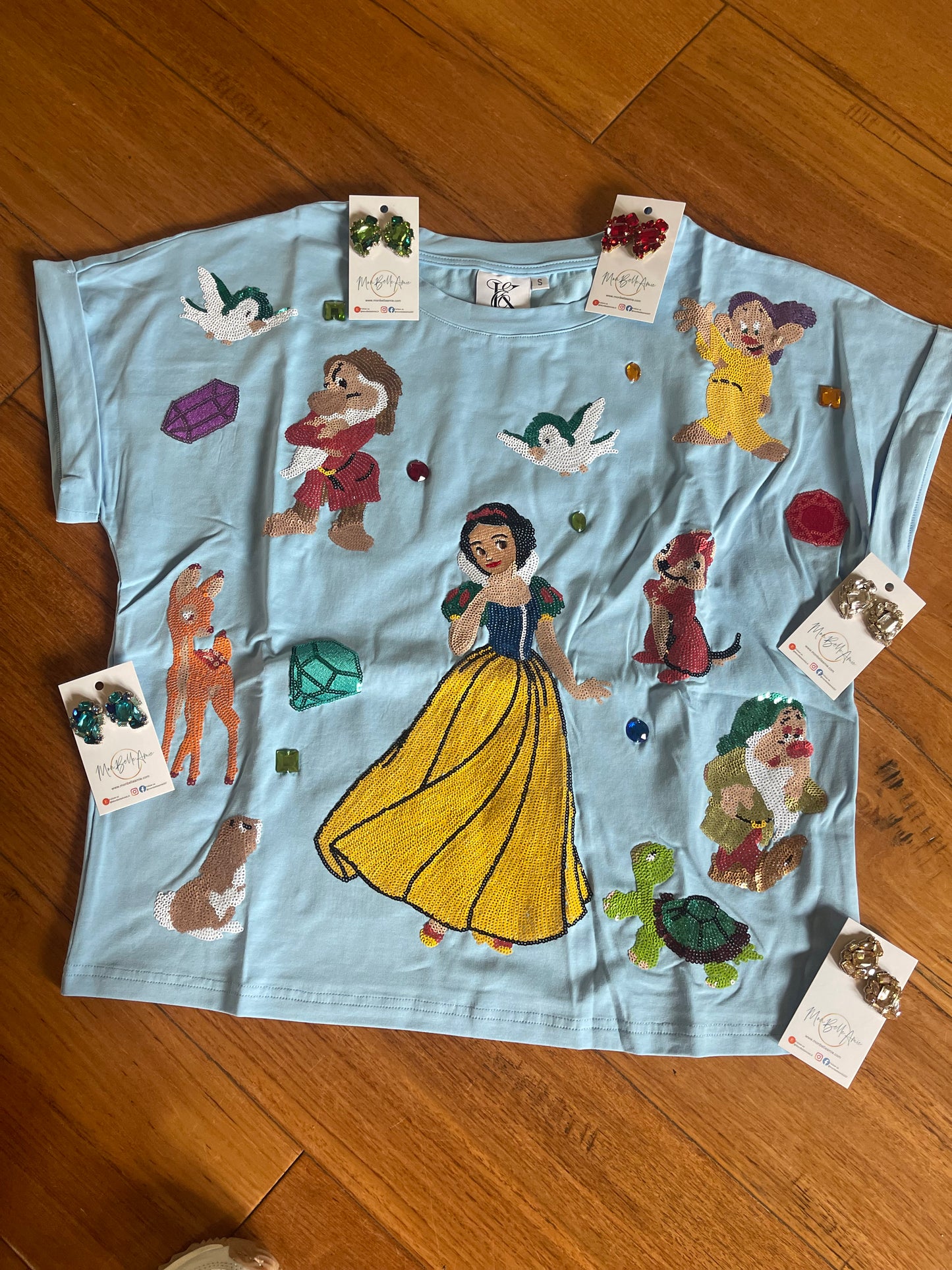 Enchanted Apple Princess Sequin Tee - ADULT