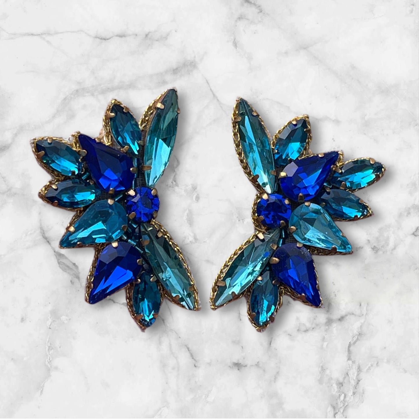 Radiance Turquoise and Blue Gem Studs