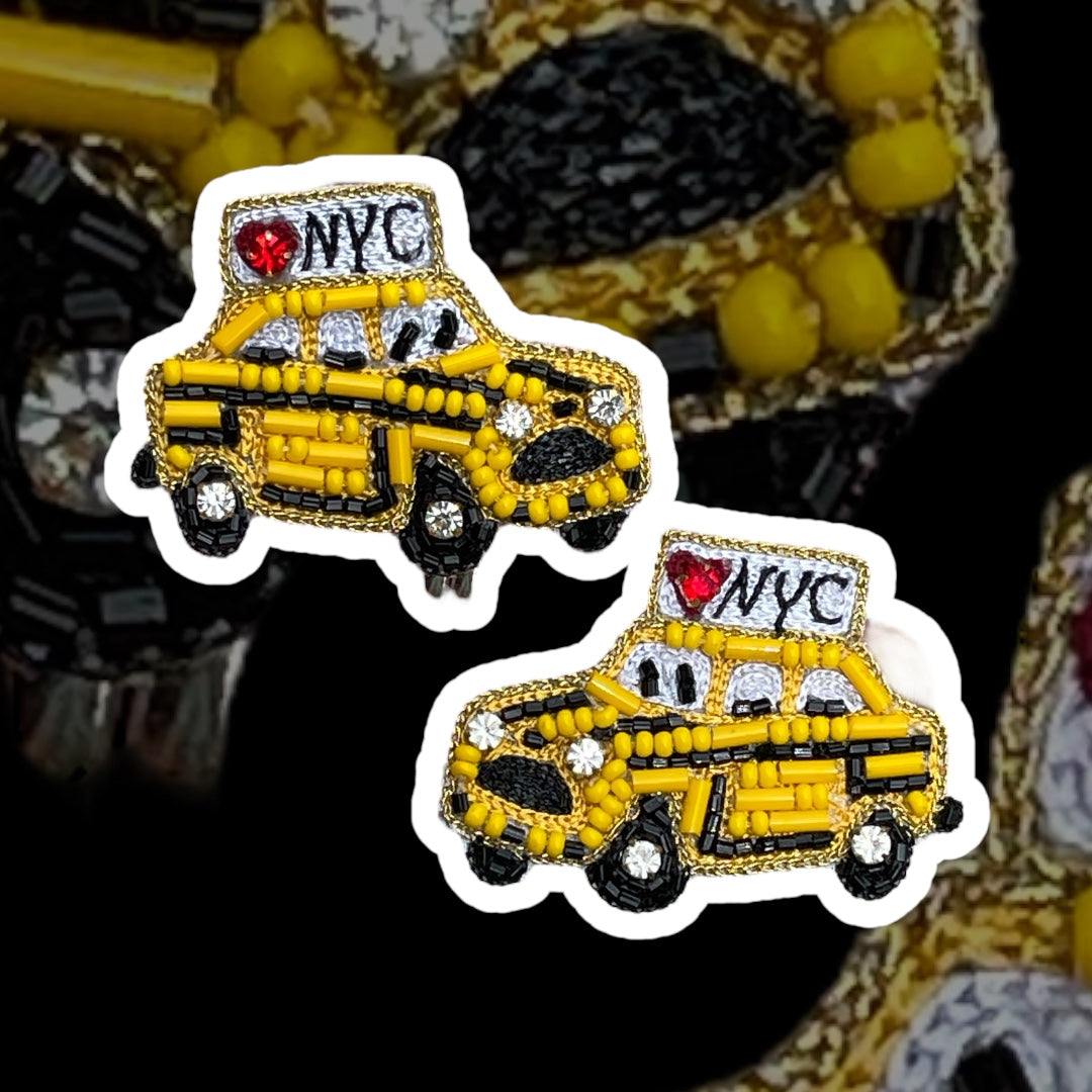 NYC Taxi Cab Stud Earrings