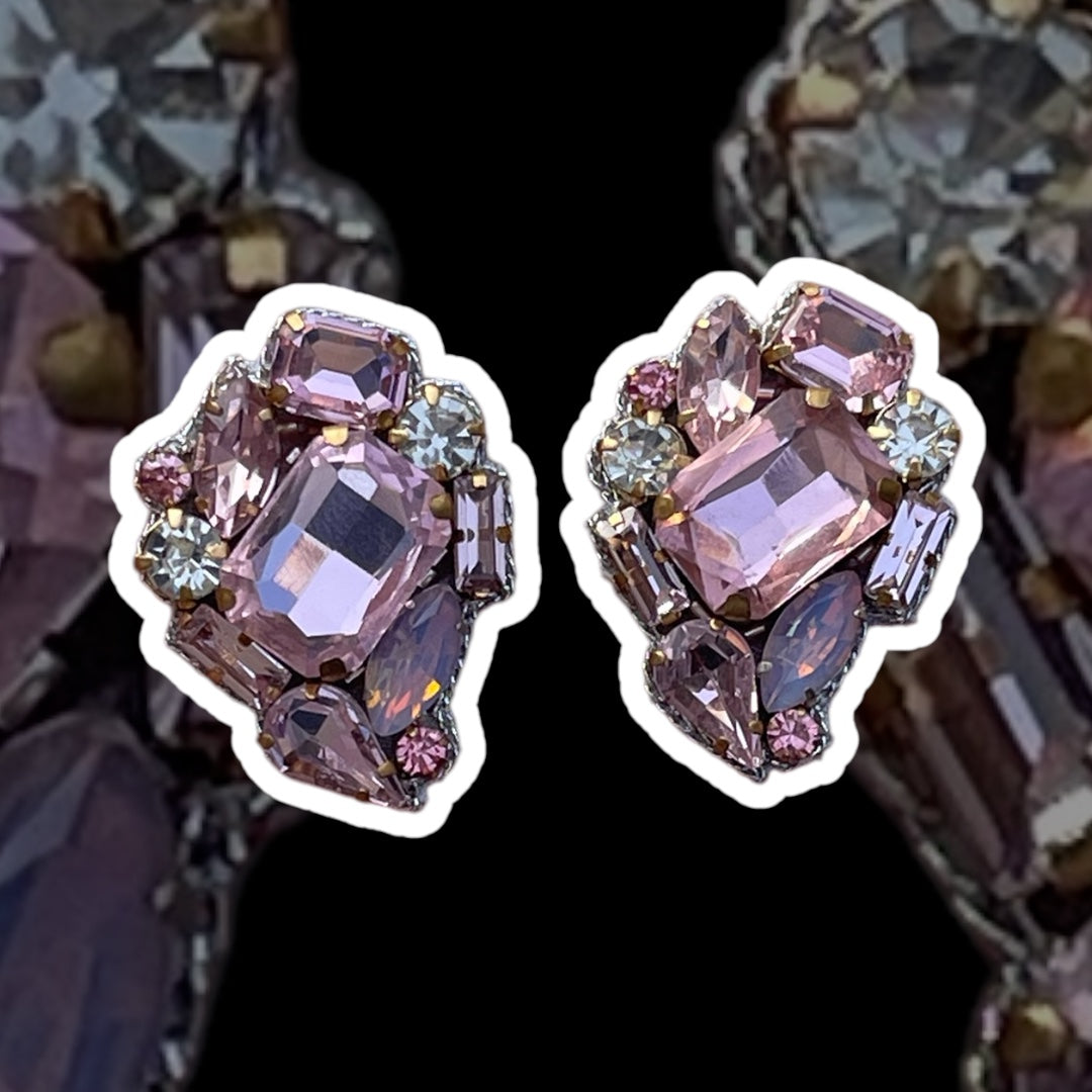 Celeste Pale Pink Gem Studs