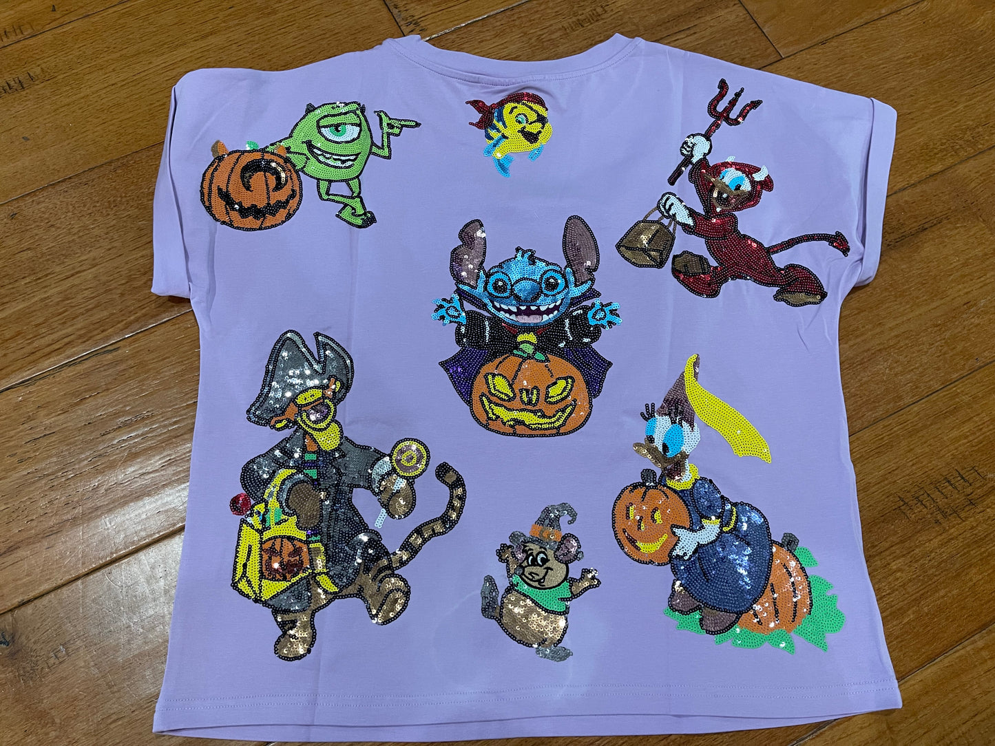 Boo to You Characters Sequin Halloween Shirt-KIDS