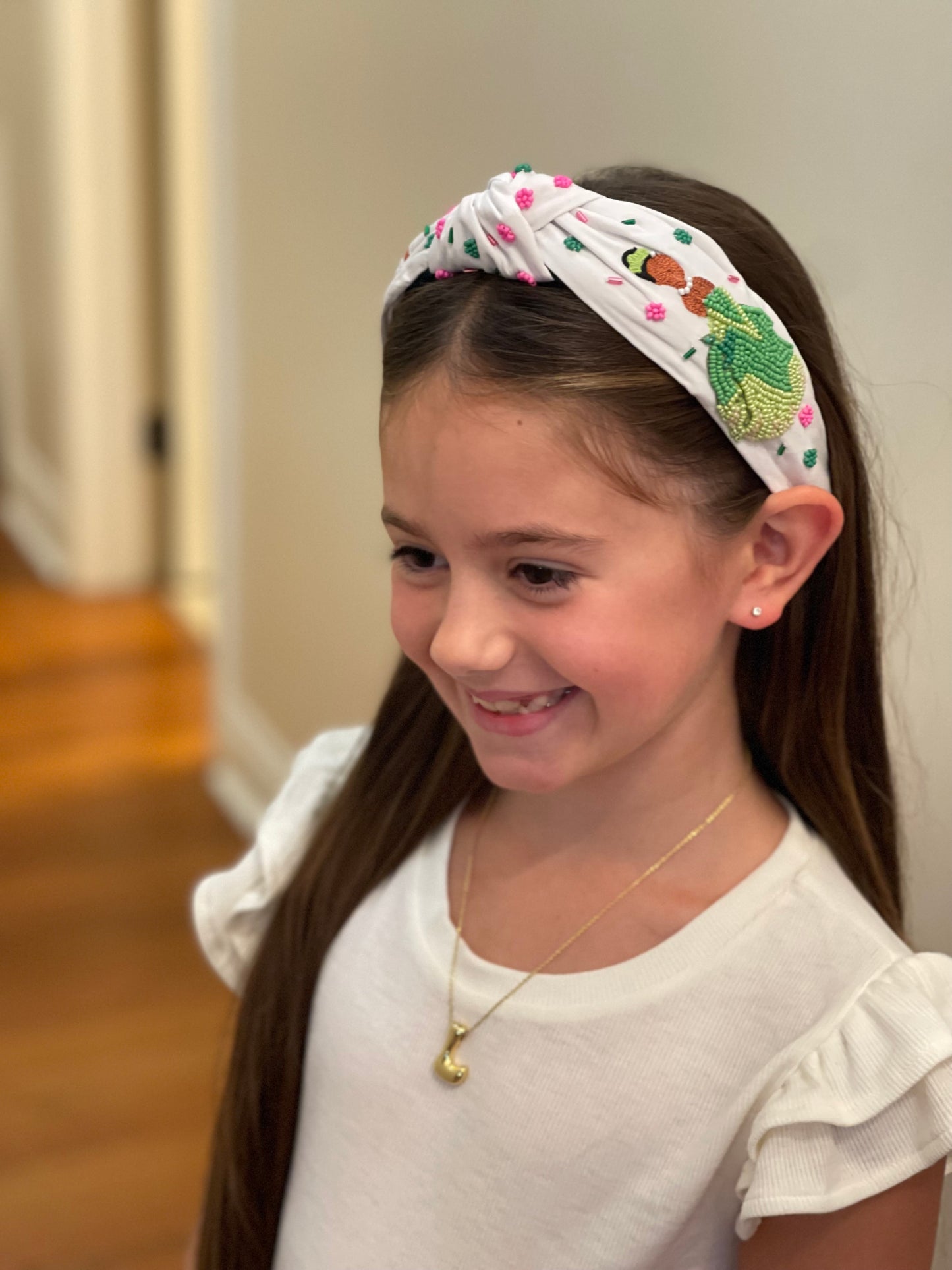 Frog Princess Beaded Headband