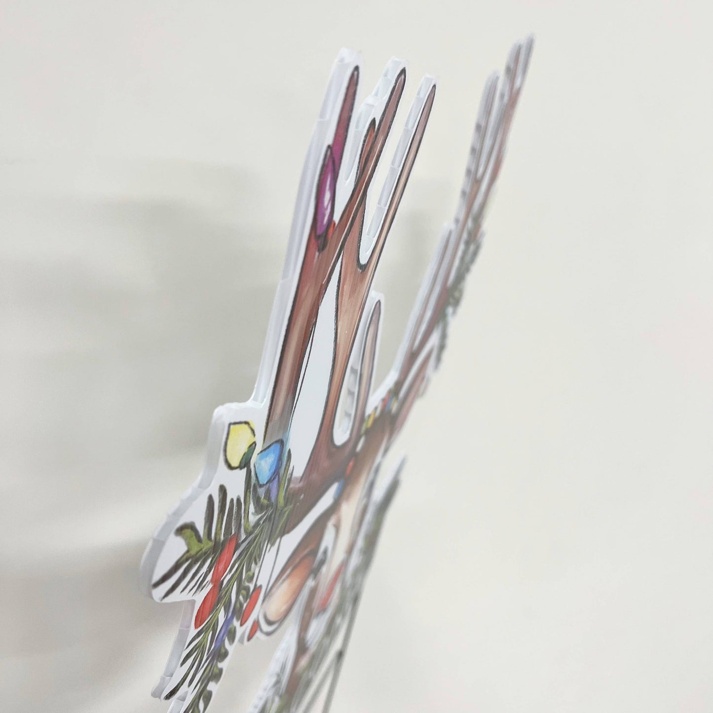 Holiday Deer Welcome Yard Sign - Christmas Outdoor Decor