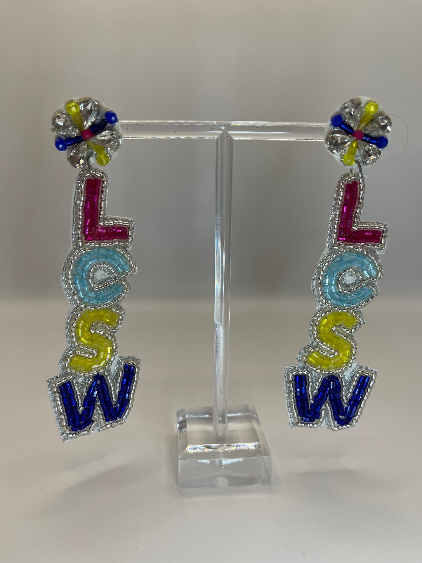 LCSW Licensed Clinical Social Worker Beaded Earrings