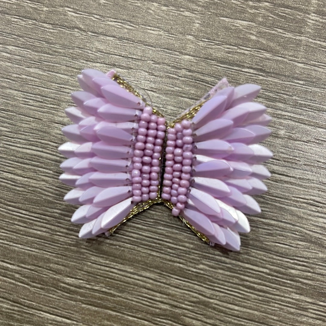 Lavender Wing Stud Earrings