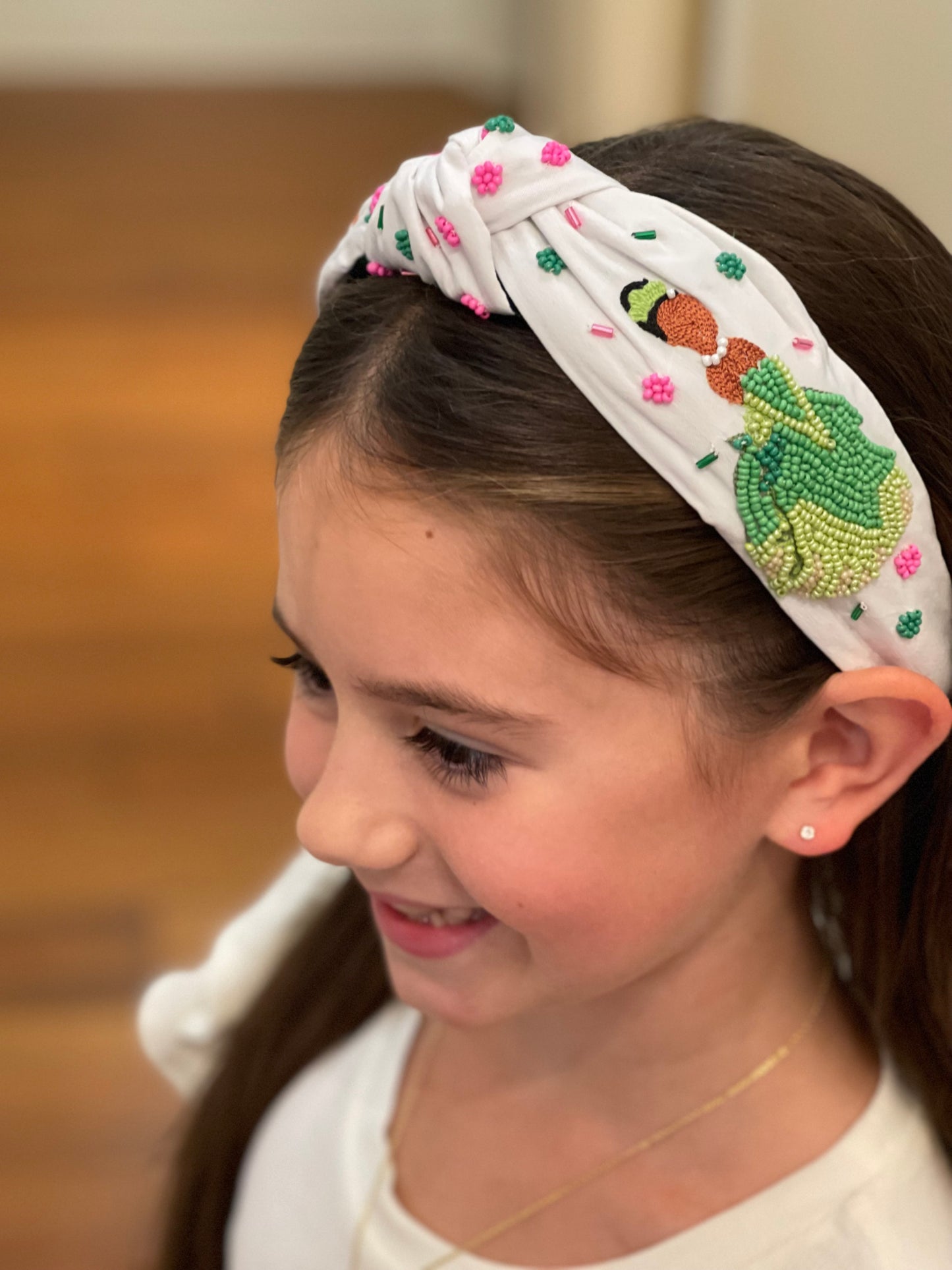 Frog Princess Beaded Headband