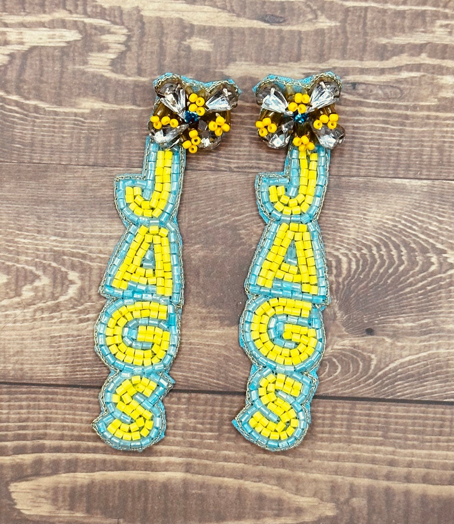 Friendswood - Beaded Mustang Earrings #2 - PRE-ORDER