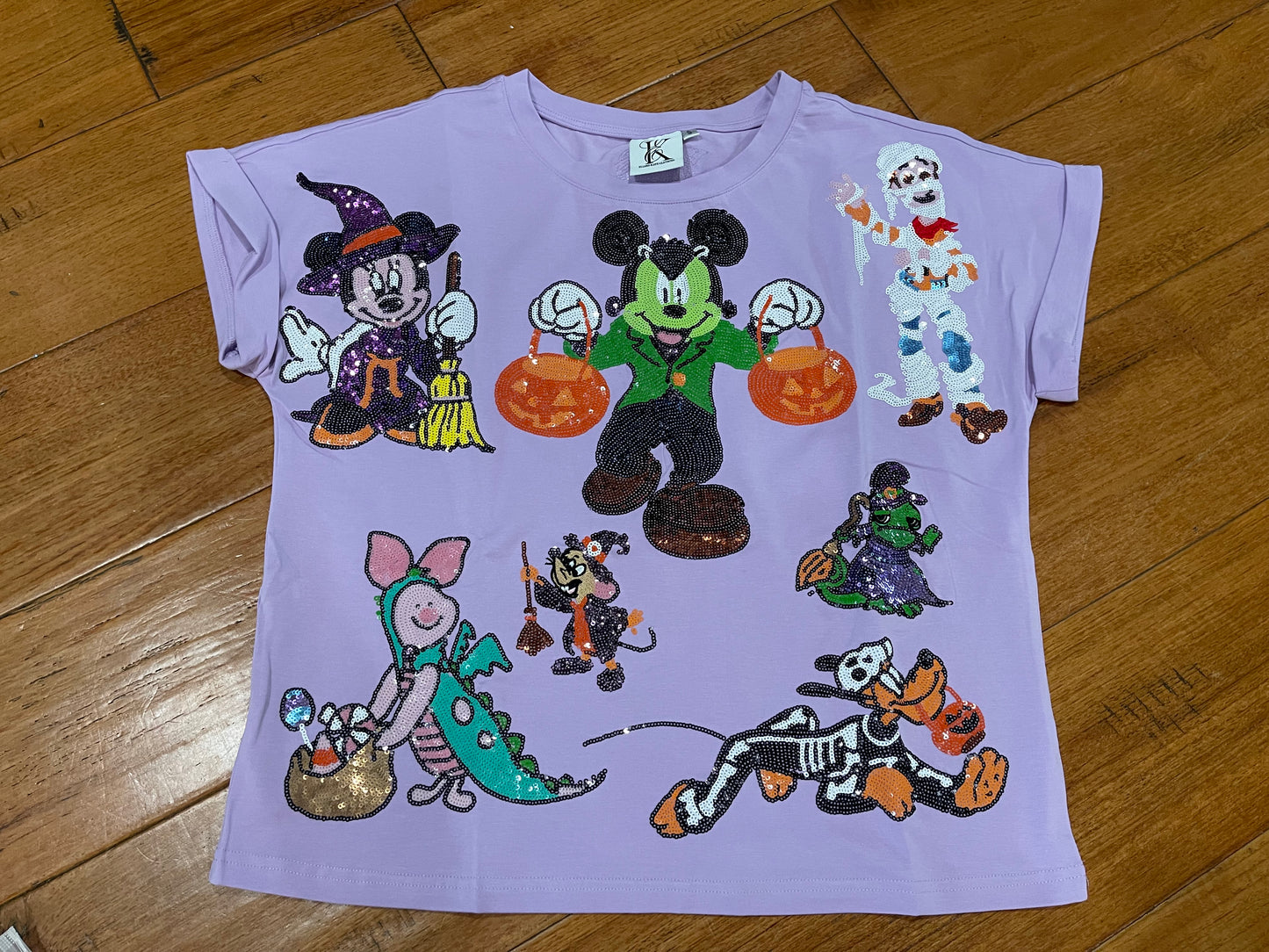 Boo to You Characters Sequin Halloween Shirt-KIDS
