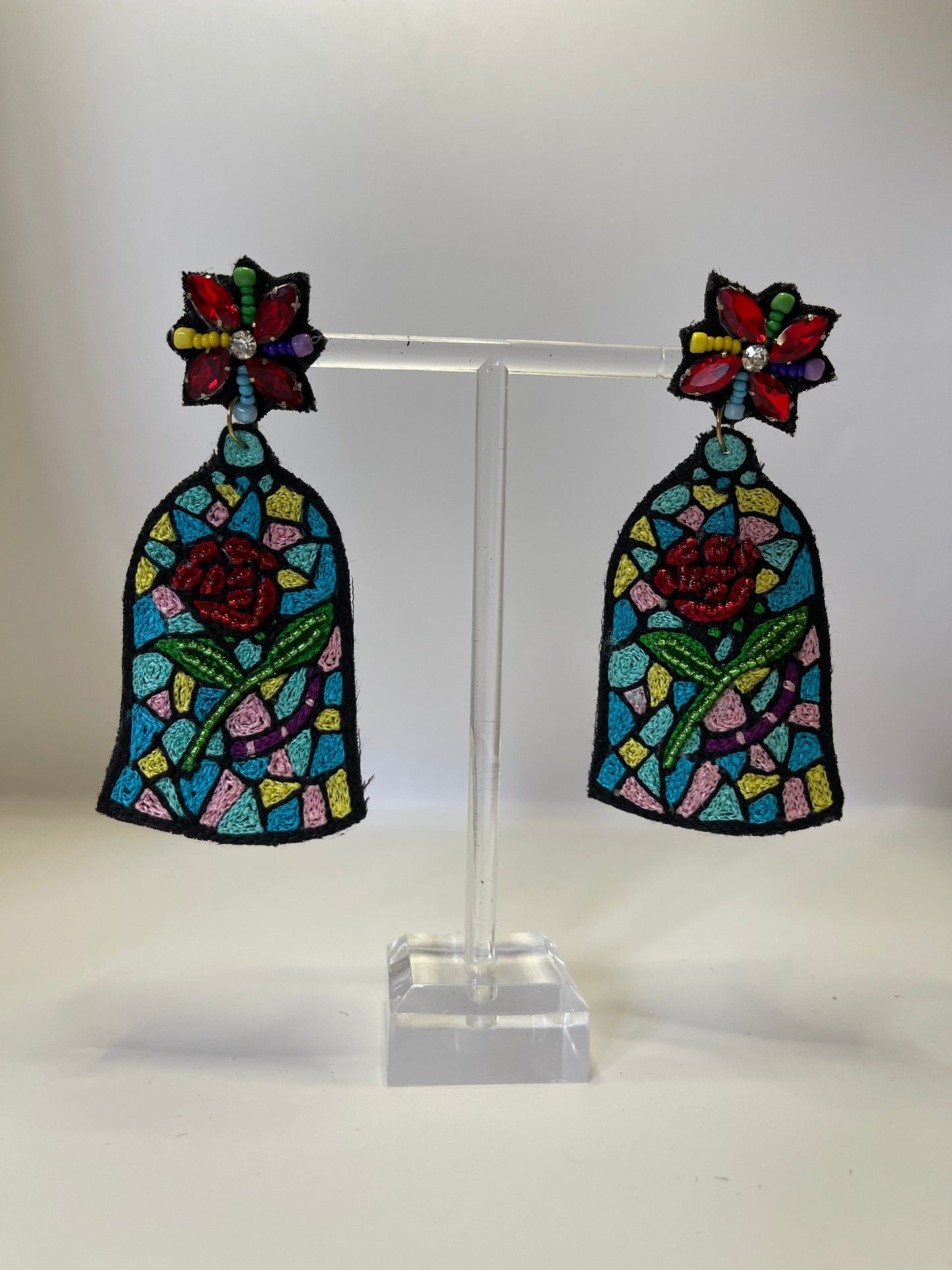 Tale As Old As time Rose Dangle Earrings