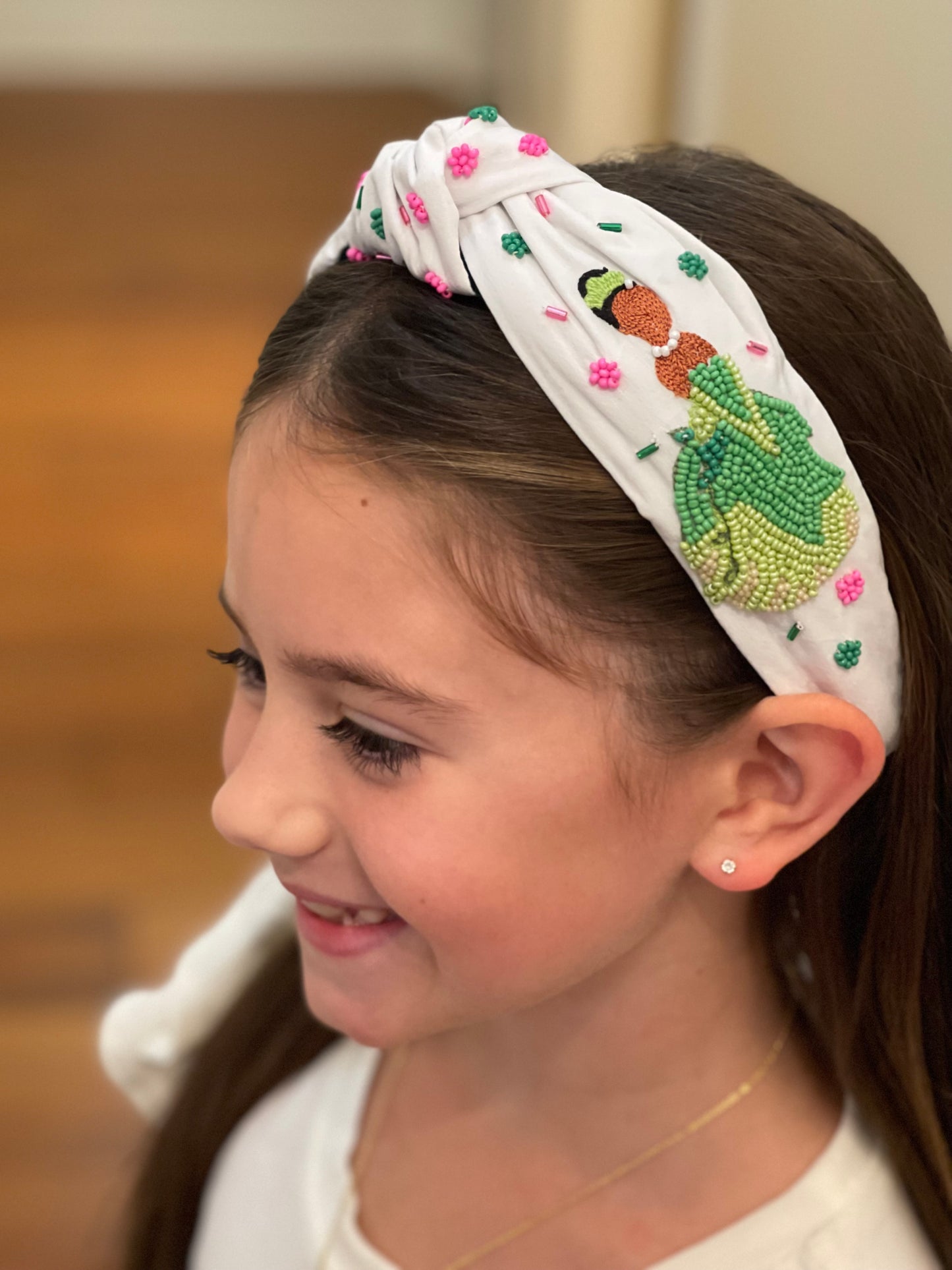 Frog Princess Beaded Headband