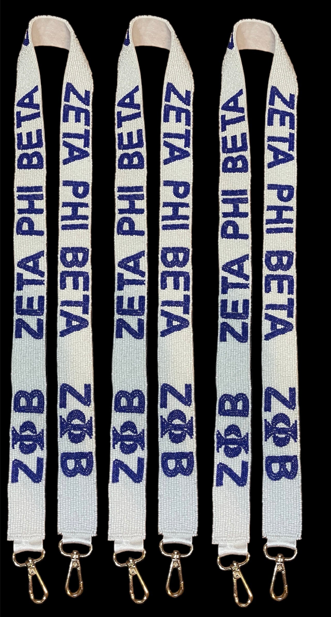 Zeta Phi Beta ZPB Sorority Beaded Purse Strap