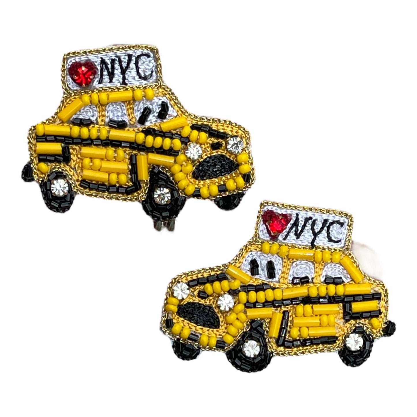 NYC Taxi Cab Stud Earrings
