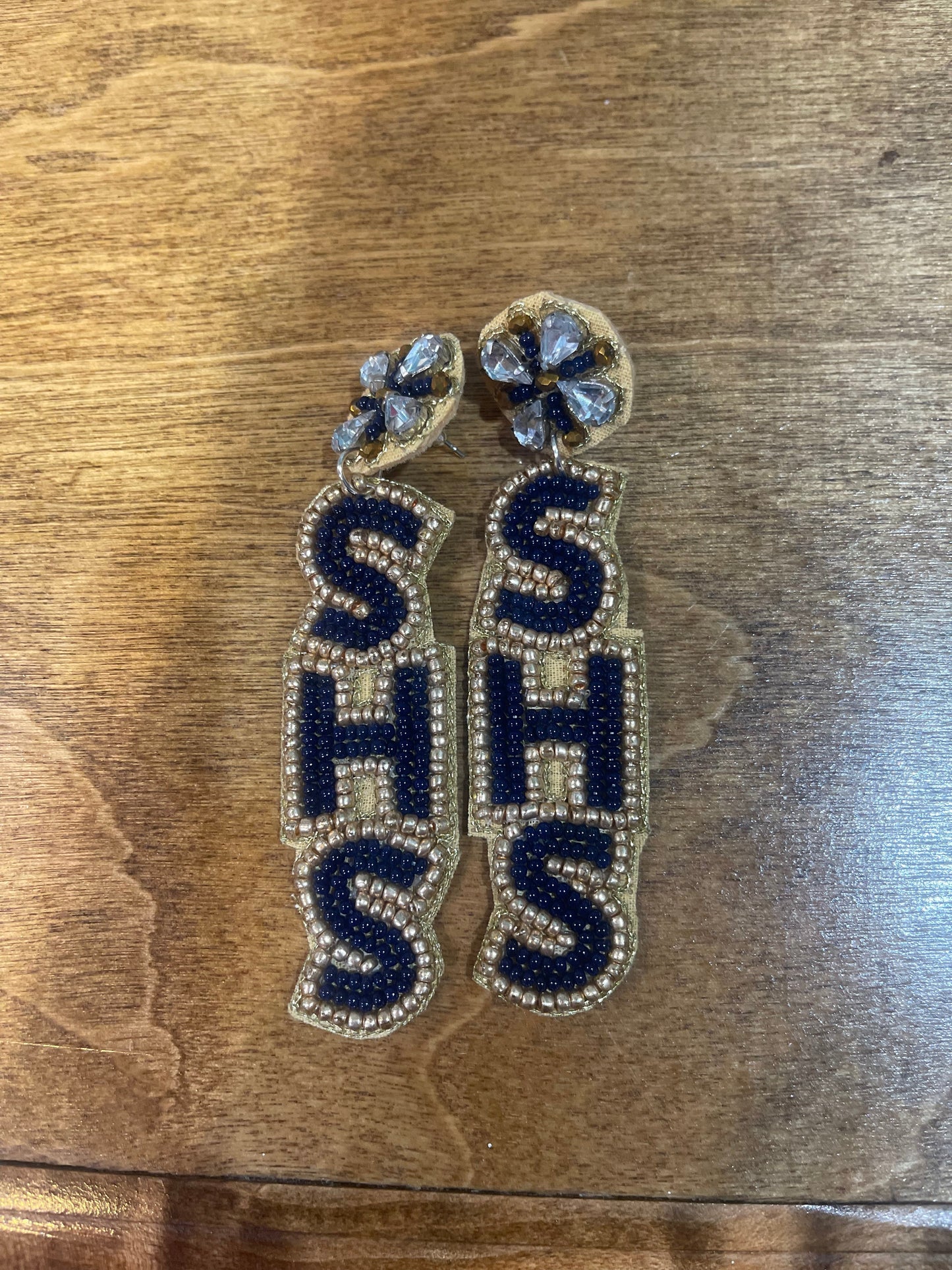 Friendswood - Beaded Mustang Earrings #2 - PRE-ORDER