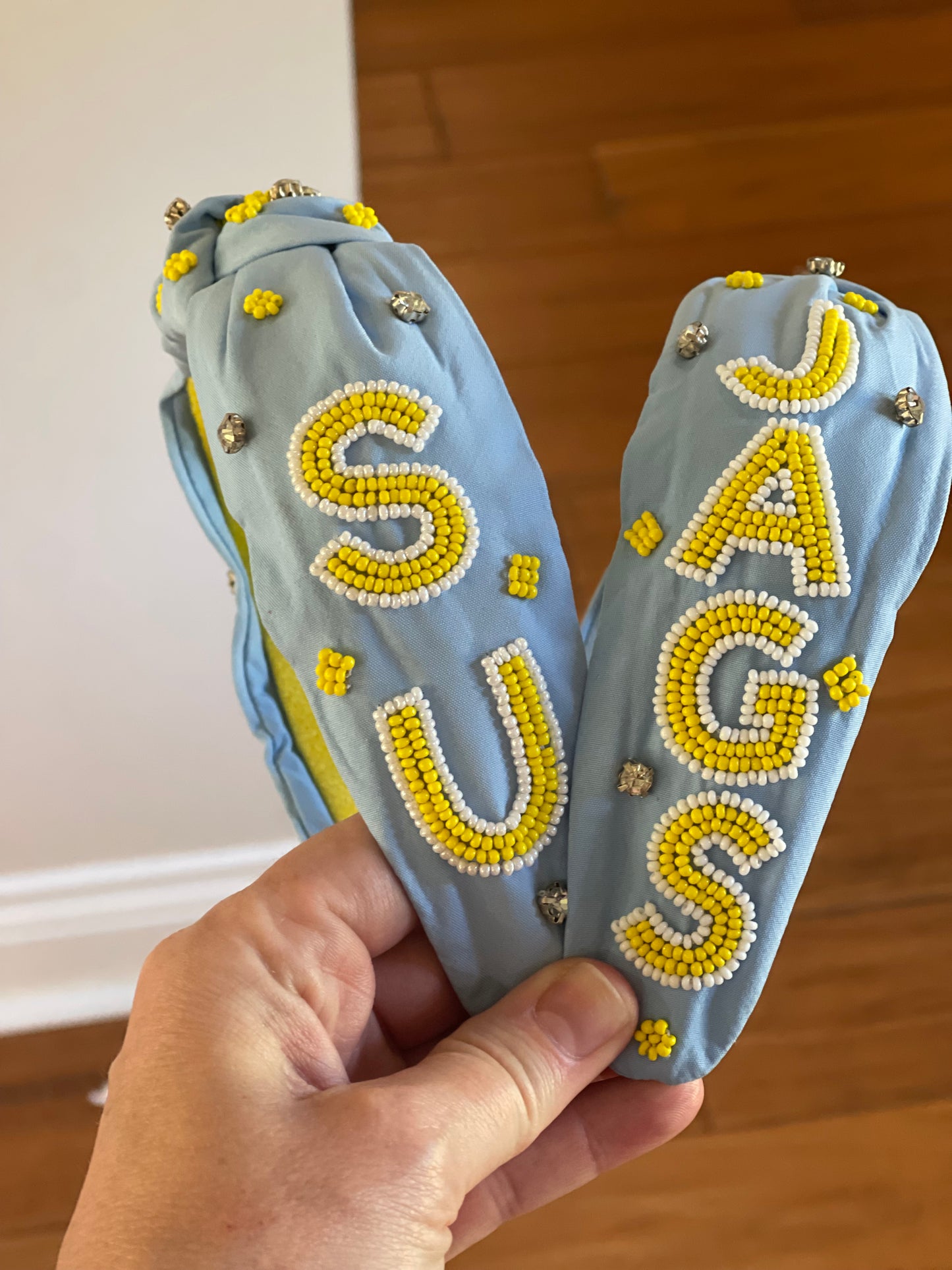 Southern (SU) Jags Beaded Headband
