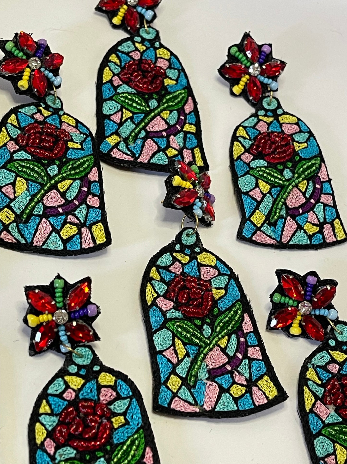 Tale As Old As time Rose Dangle Earrings