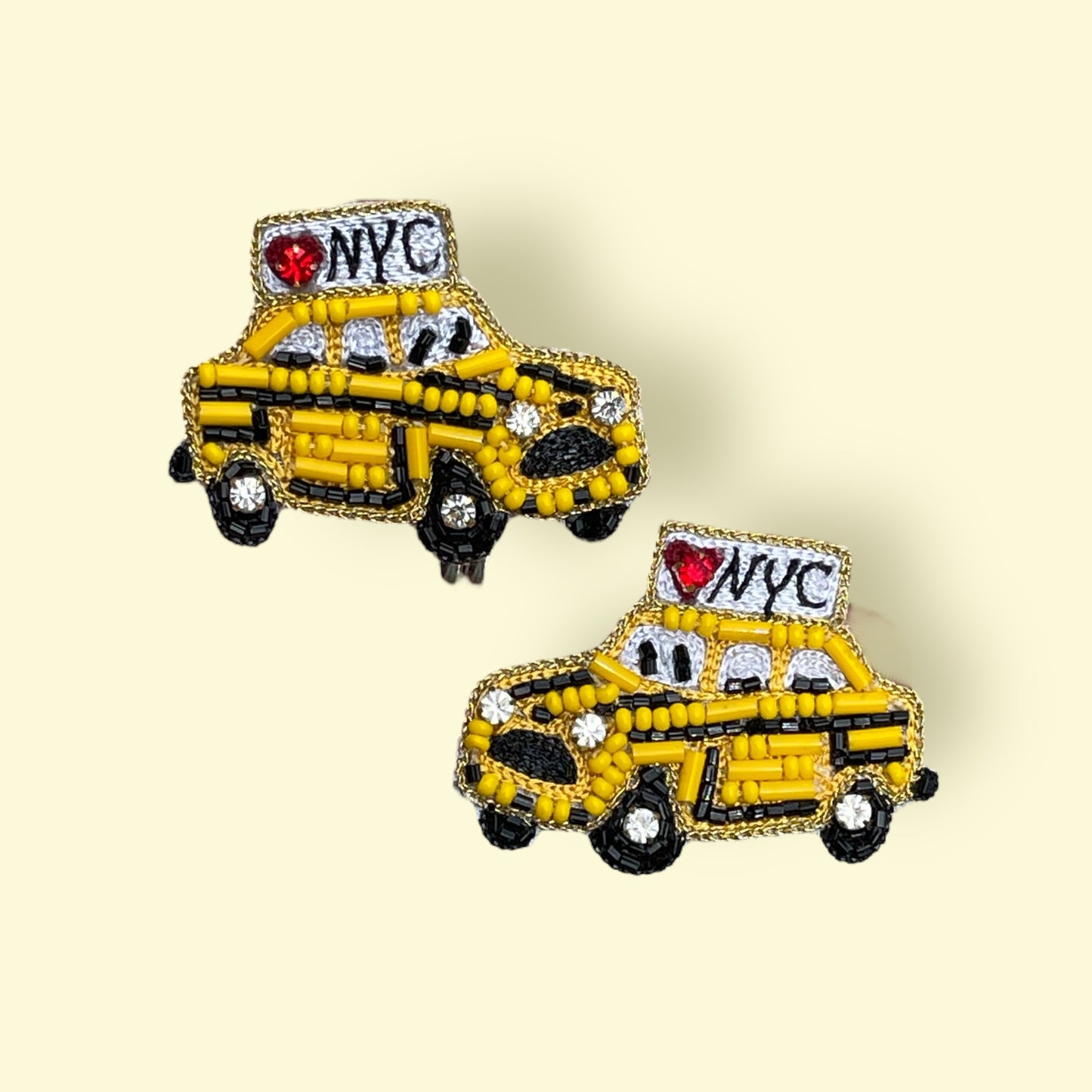 NYC Taxi Cab Stud Earrings