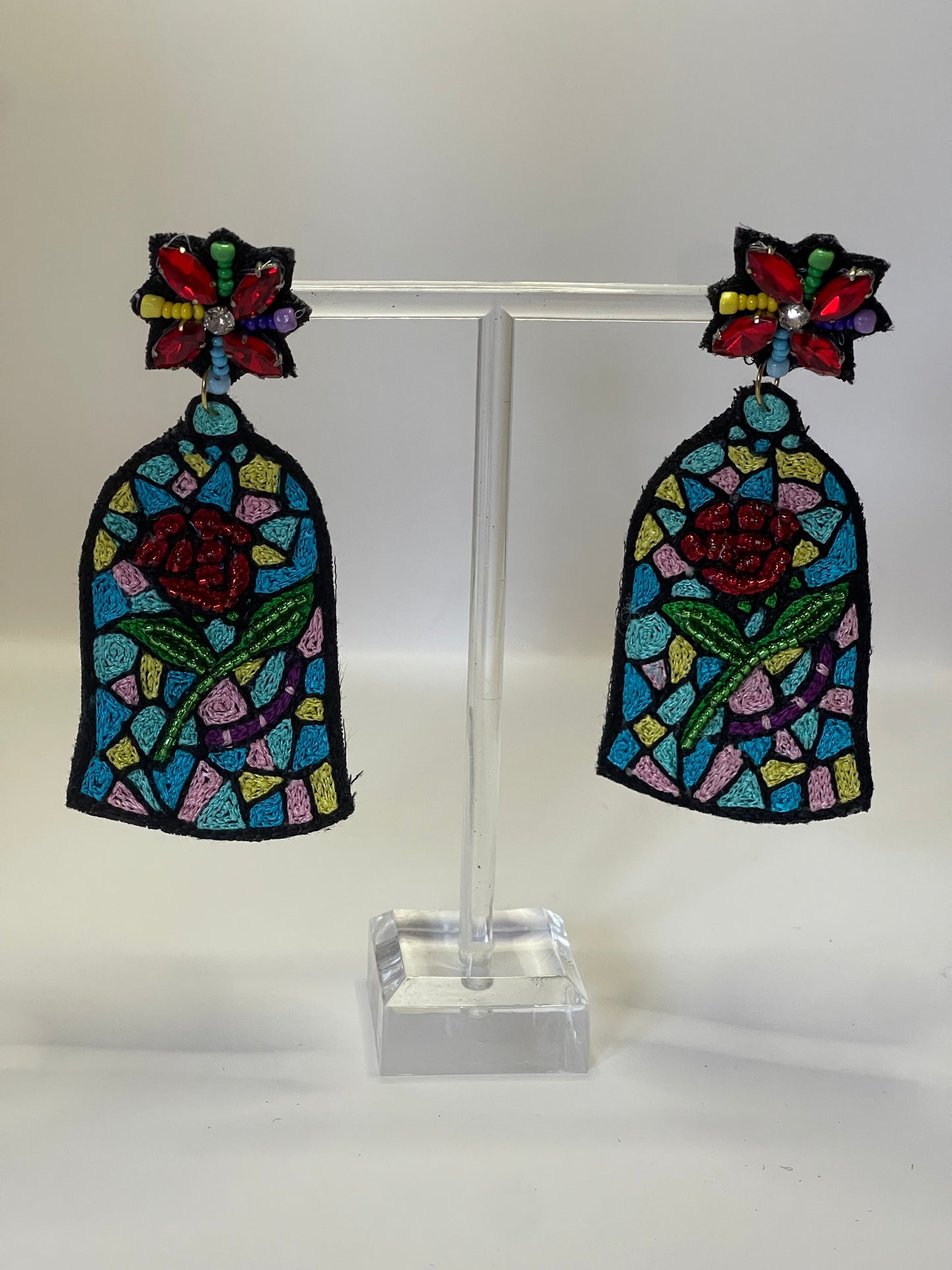 Tale As Old As time Rose Dangle Earrings