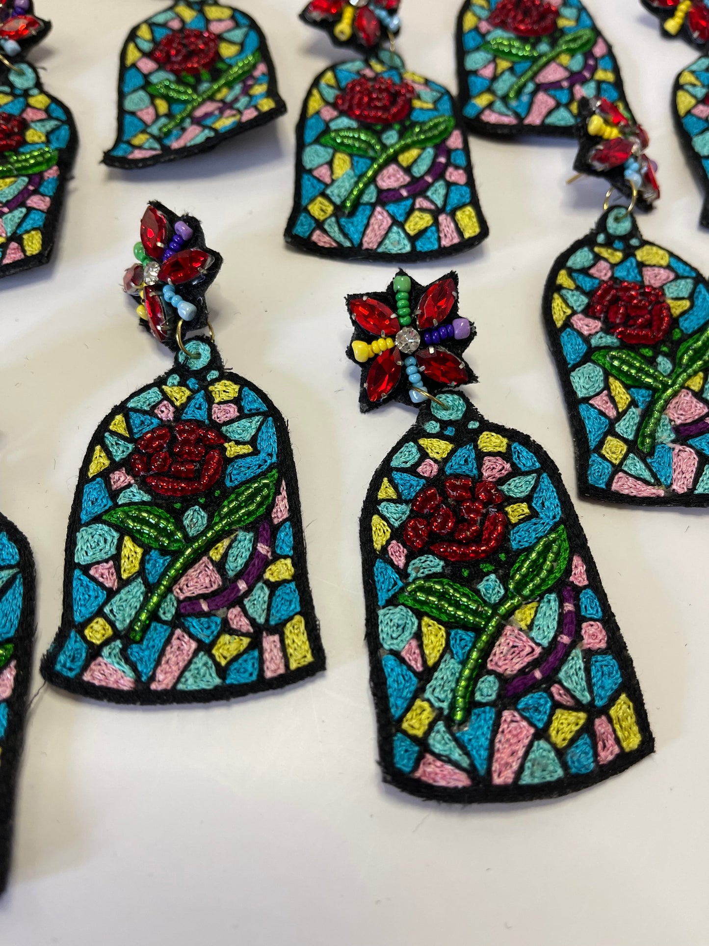 Tale As Old As time Rose Dangle Earrings