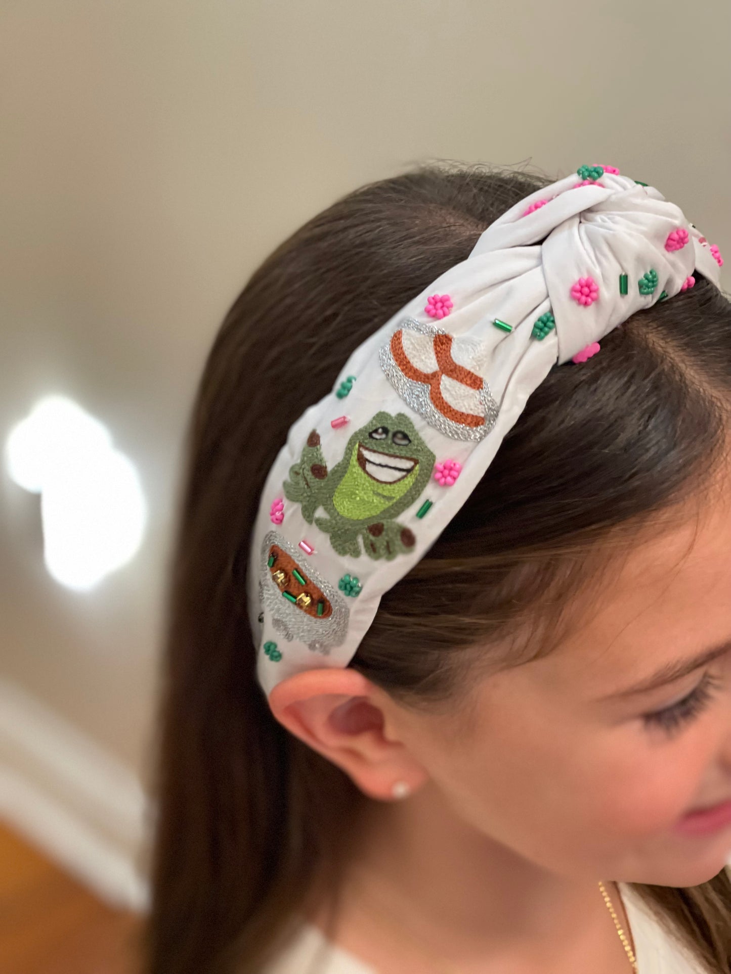 Frog Princess Beaded Headband