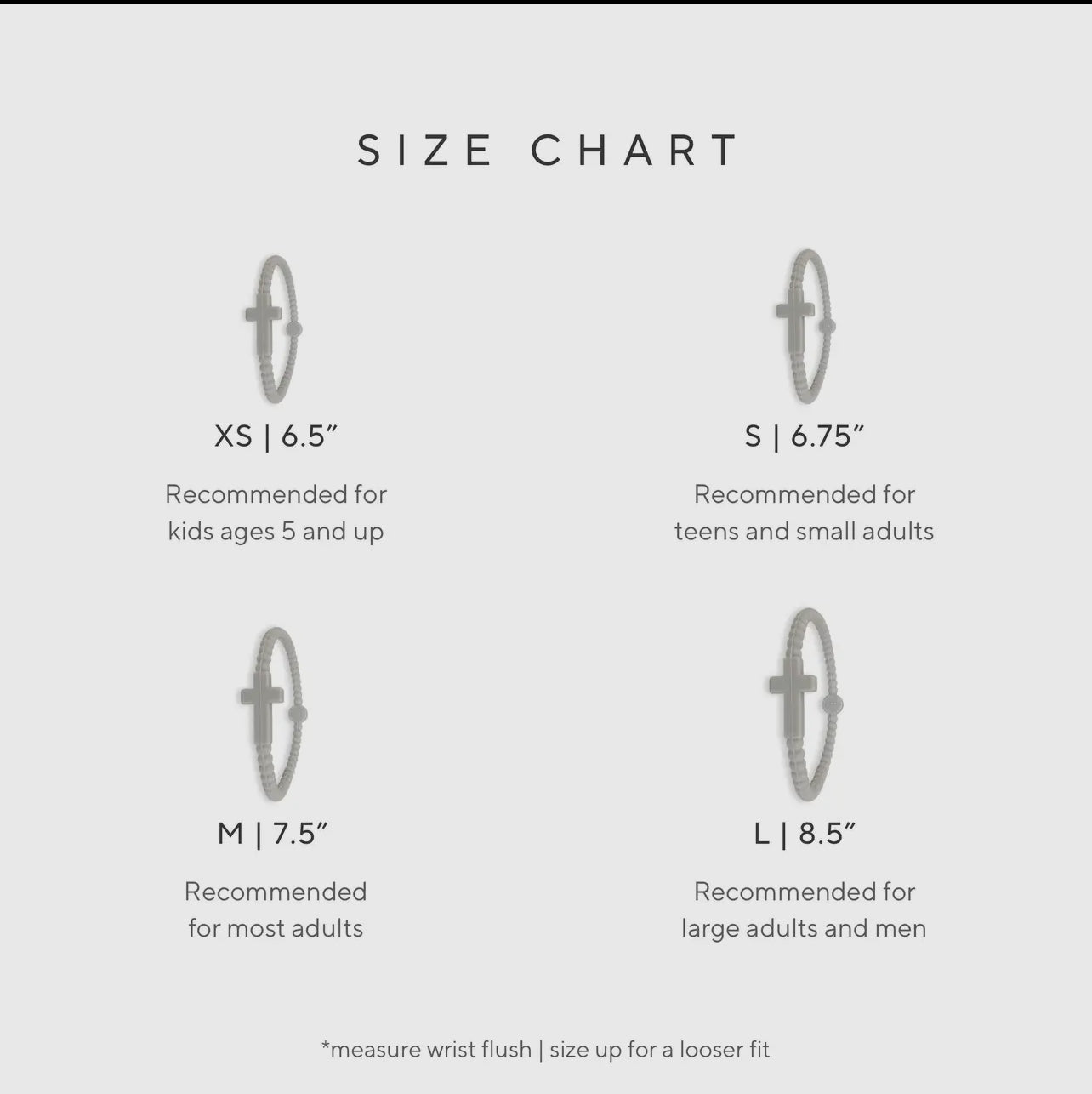 Jesus Bracelets: Extra Small Sizes