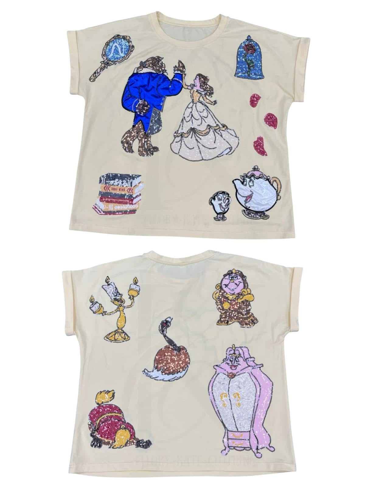 Tale As Old As Time Sequin Shirt-Adult