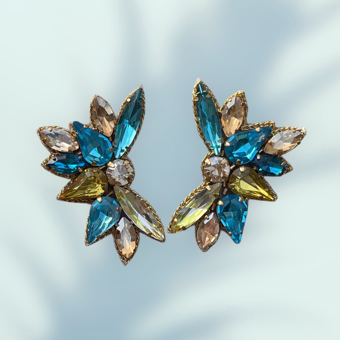 Radiance Turquoise and Green Gem Studs