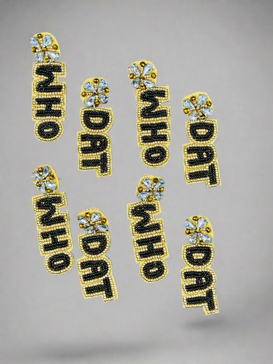 Who Dat Earrings