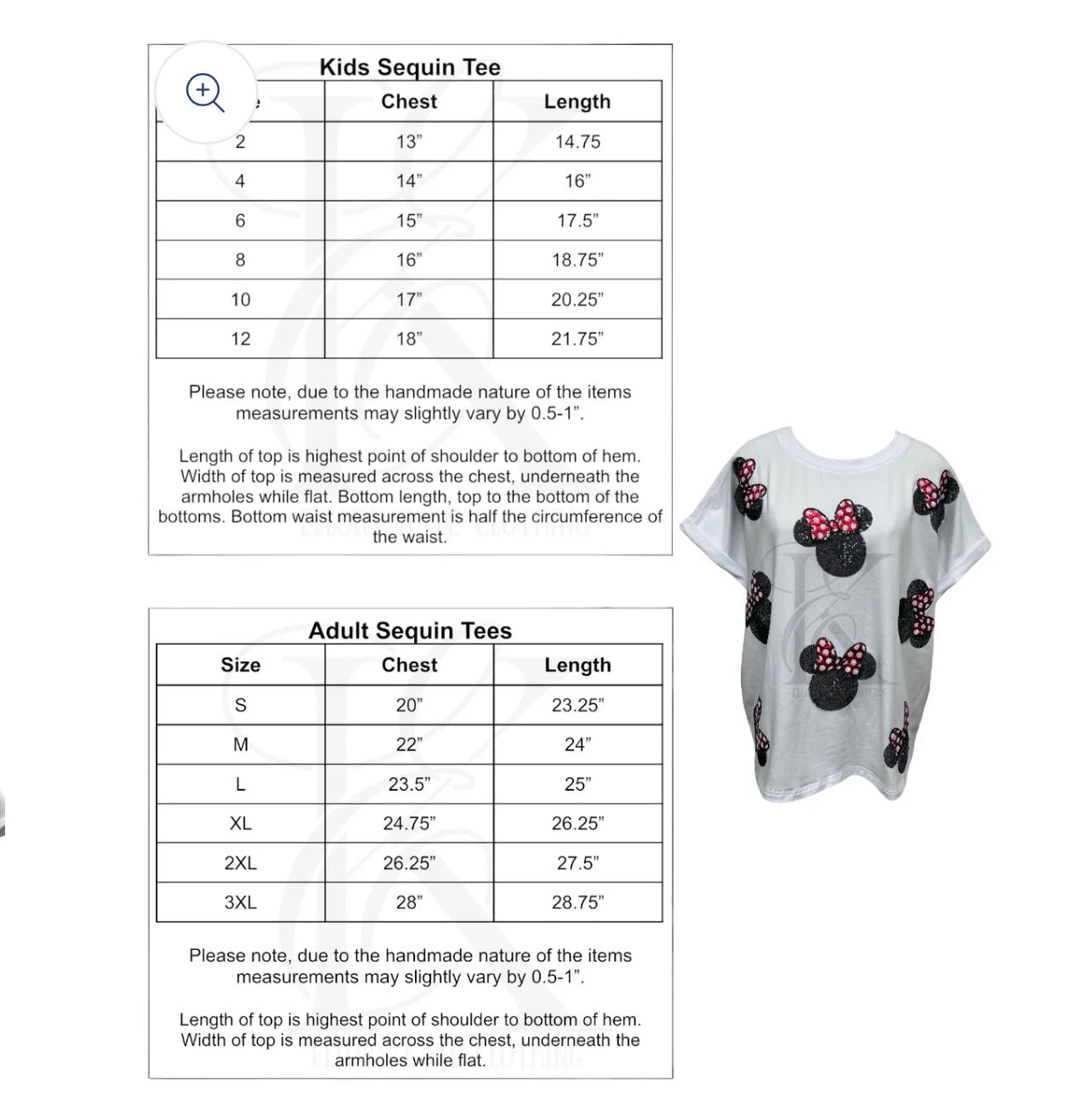 Bow Mouse Sequin Shirt-KIDS