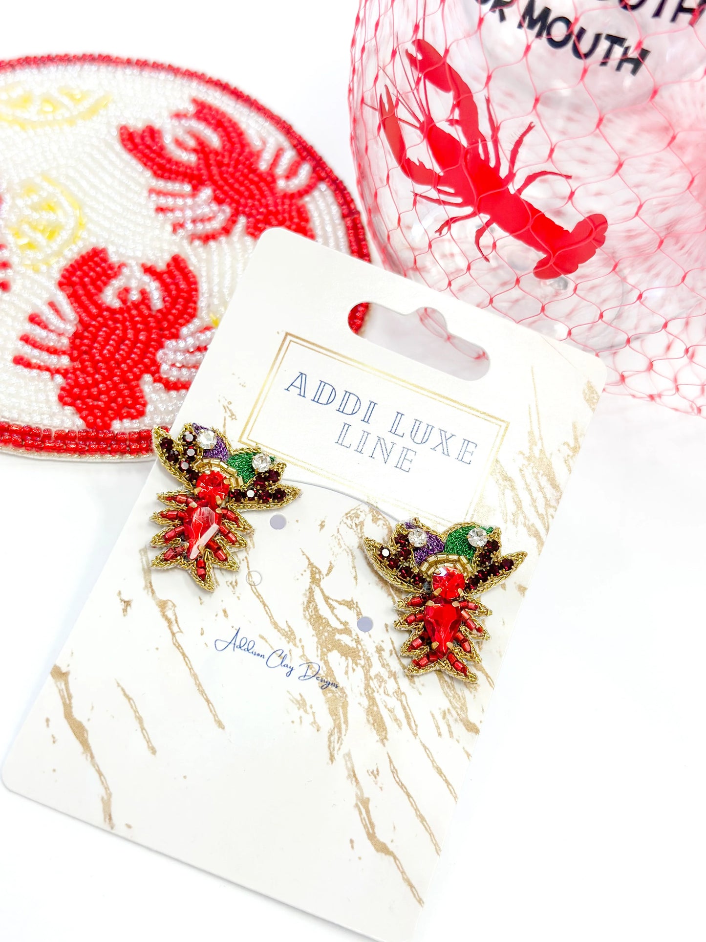 Mardi Gras Crawfish Studs