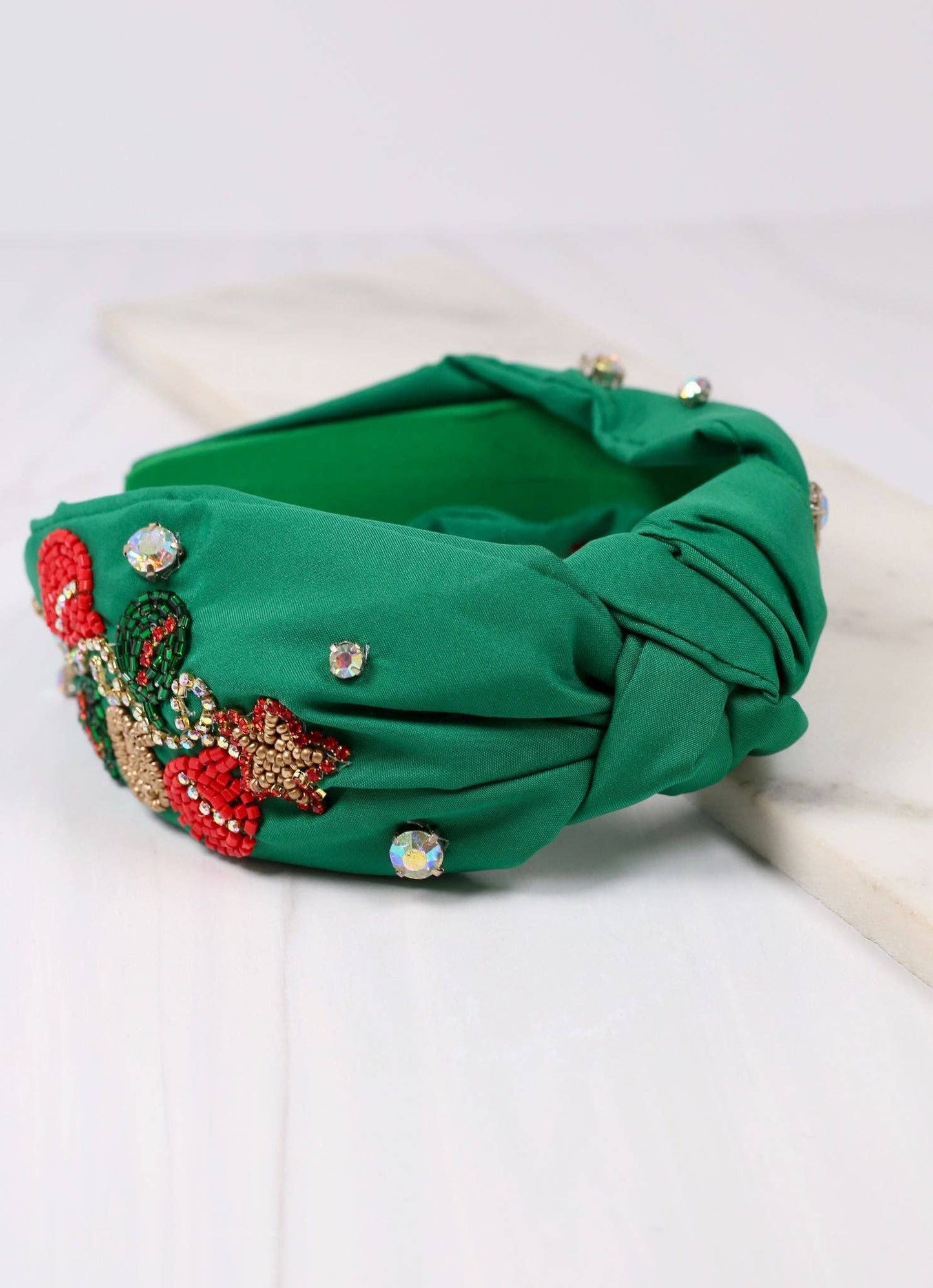 Holiday Ornament Headband GREEN