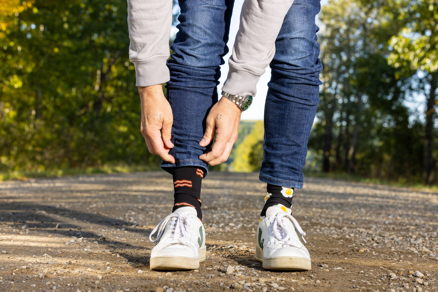 Men’s Socks | Bacon & Eggs | Breakfast | Men's 7 - 12