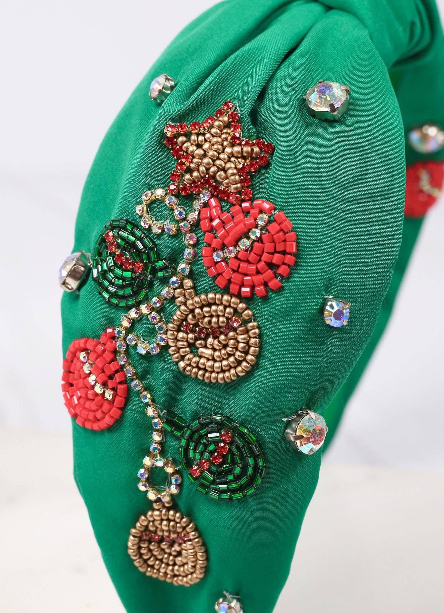 Holiday Ornament Headband GREEN