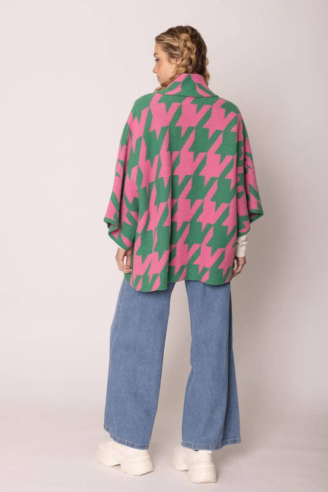 Cardigan: Pink and Green